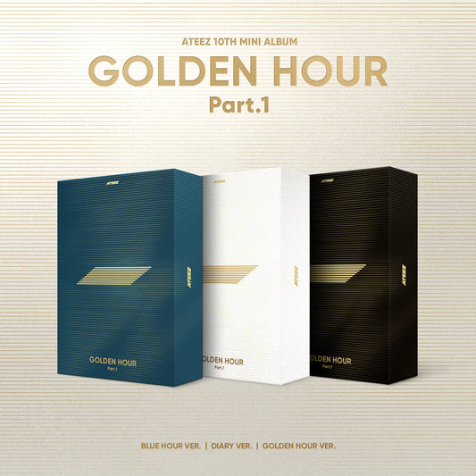ATEEZ - 10ème Mini Album "GOLDEN HOUR : Part.1" | BLUE HOUR / DIARY / GOLDEN HOUR Version