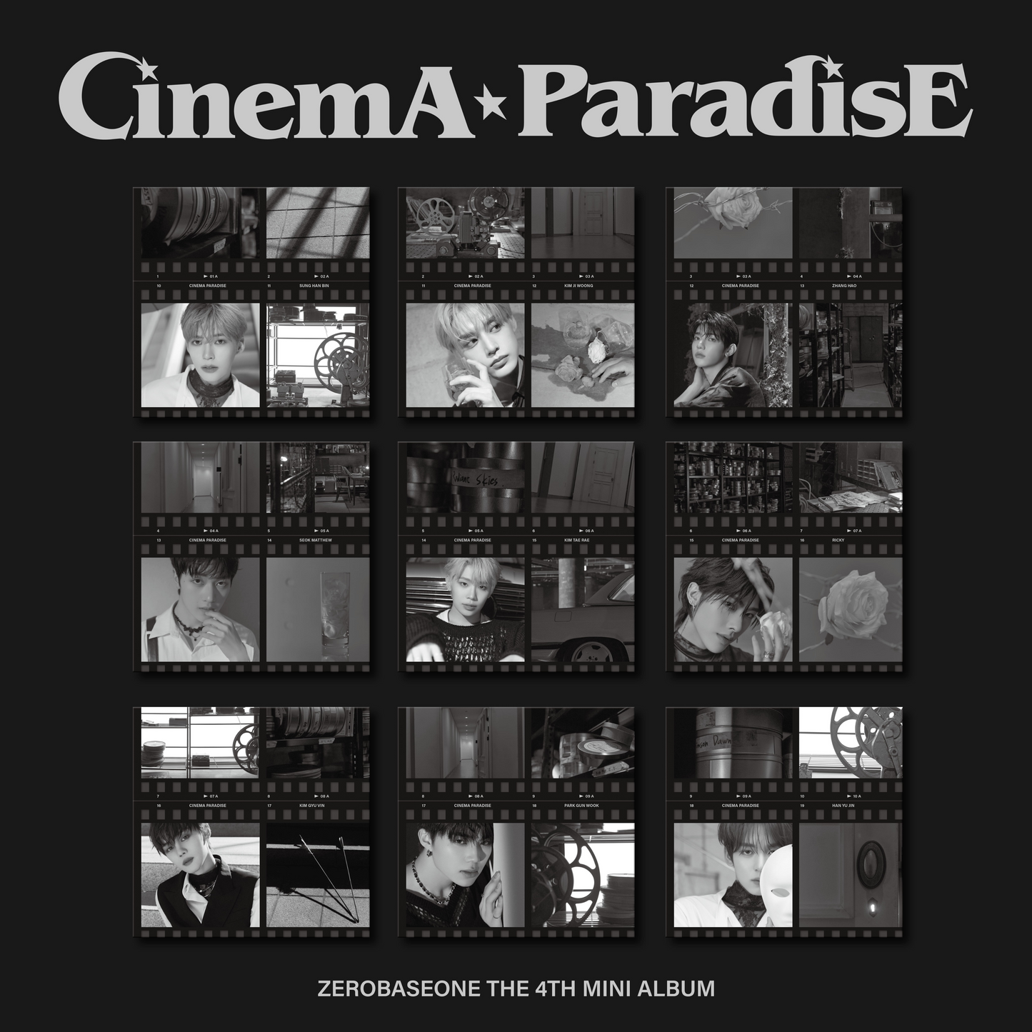 ZEROBASEONE - 4ème Mini Album "CINEMA PARADISE" | Digipack Version