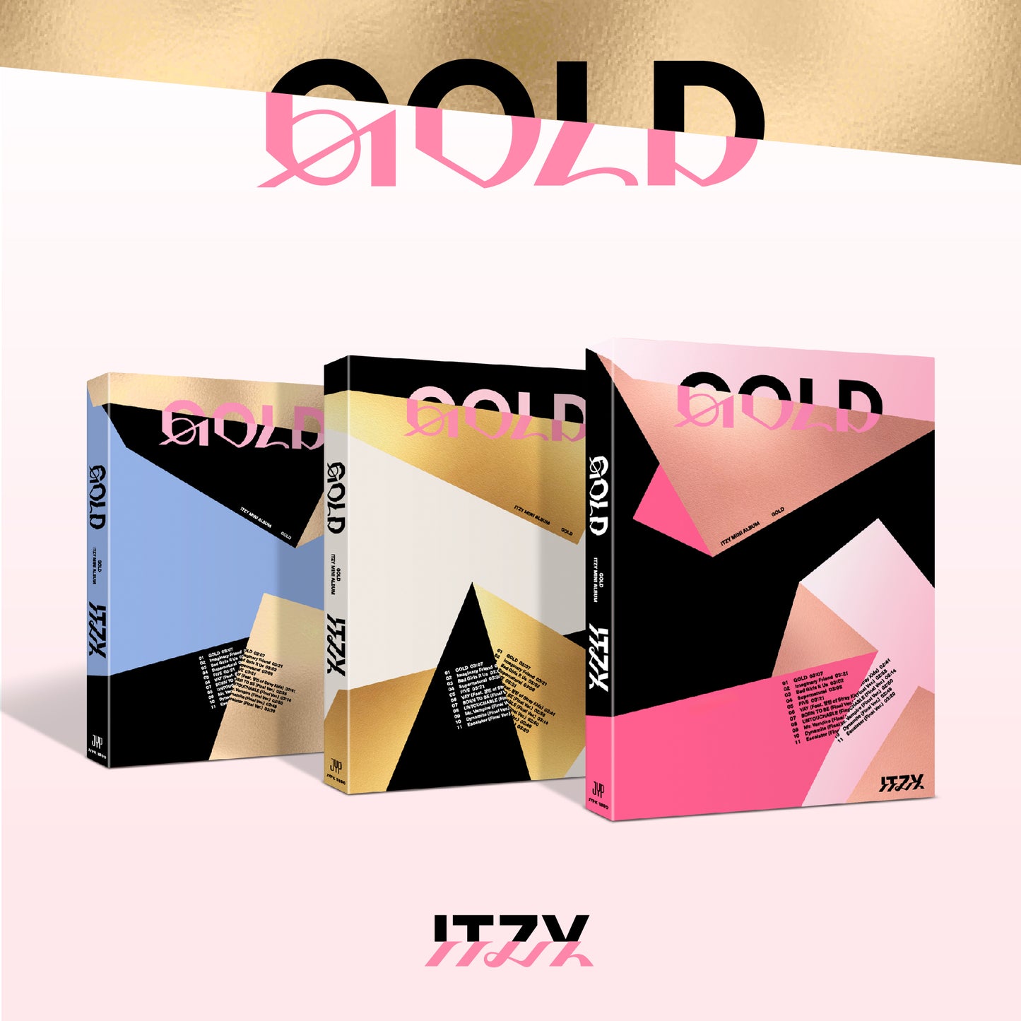 ITZY - 9ème Mini Album "GOLD" | LIGHT GOLD / DEEP GOLD / ROSE GOLD Versions