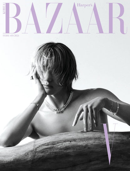 MAGAZINE - BAZAAR 02/2024 : Couverture "V from BTS"