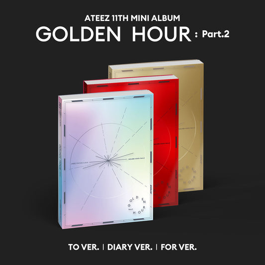 ATEEZ - 11ème Mini Album "GOLDEN HOUR Part.2"  | TO / DIARY / FOR Versions